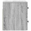 Wall Mounted Nightstand Set 2 pcs Grey Sonoma 33 x 34.5 x 40 cm