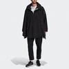 adidas Jaqueta Poncho com Capuz e Zíper Myshelter para Outono Masculino Roupa Exterior Preta FI0600