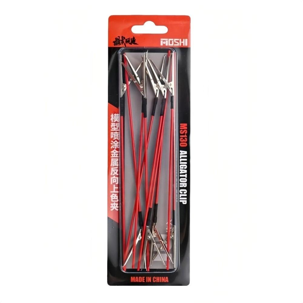 

10pcs/pack Strong Clamping Force Spray Metal Coloring Reverse Clips Rust-Proof Durable Reverse Painting Clip Sturdy червоний