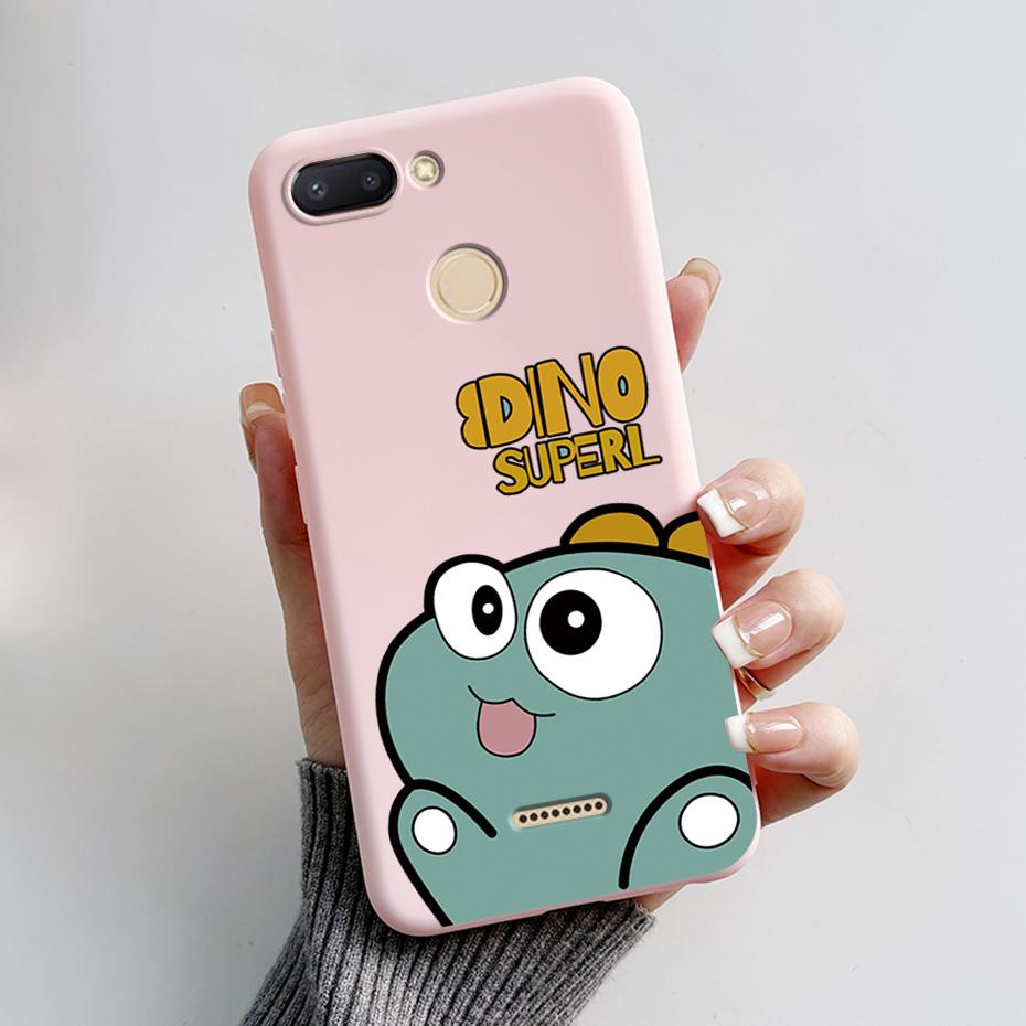 For Xiaomi Redmi 6 Case Redmi 6A Cute Cartoon Frog Back Cover Silicone Soft Phone Case For Xiaomi Redmi 6 6A Redmi6 Coque Bumper