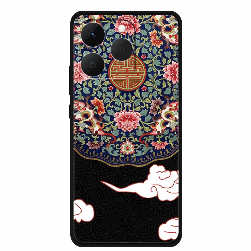 Case For OPPO Realme 15T Embossed Blossoms Funda 3D Relief Flowers Coque Silicone Soft Phone Cover For Realme 15 T 5G Bumper