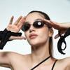 2022 Fashion Shades Rimless Wrap Around Sun Glasses Y2K Sunglasses 2000'S Punk Sunglasses