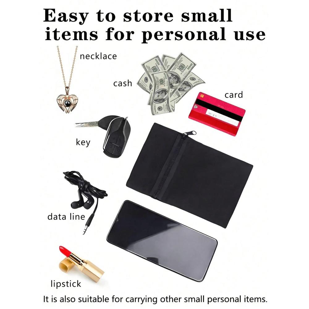 1pc Outdoor Sports Wrist Bag For Men And Women Cycling Fitness Arm Bag Elastic Comfortable Running Wristband Storage Bag For Travel Storage Bag