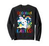 Sweatshirts pour Filles et Garçons, Motif Lapin de Pâques Chassant des Œufs