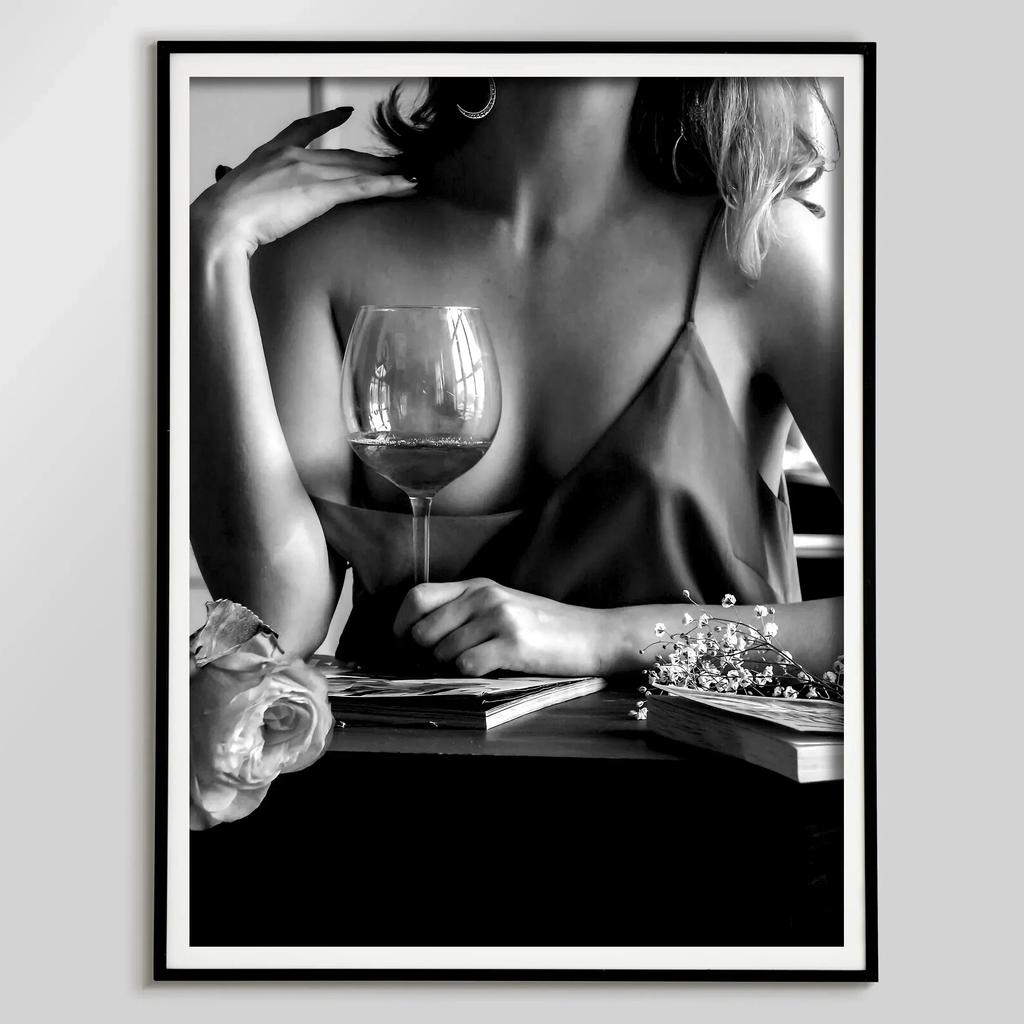 Retro Trendy Newspapers Girl Bar Magazine Cover Aesthetic Poster Print Wall Art Pictures Canvas Painting Living Room Home Decor