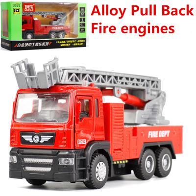 1/50 Escala Alta Simulação Caminhão de Bombeiros 500-1, Modelo 500-2, Carro de Brinquedo de Liga Destacável, Intermitente e Musical, Carro de Brinquedo Fundido