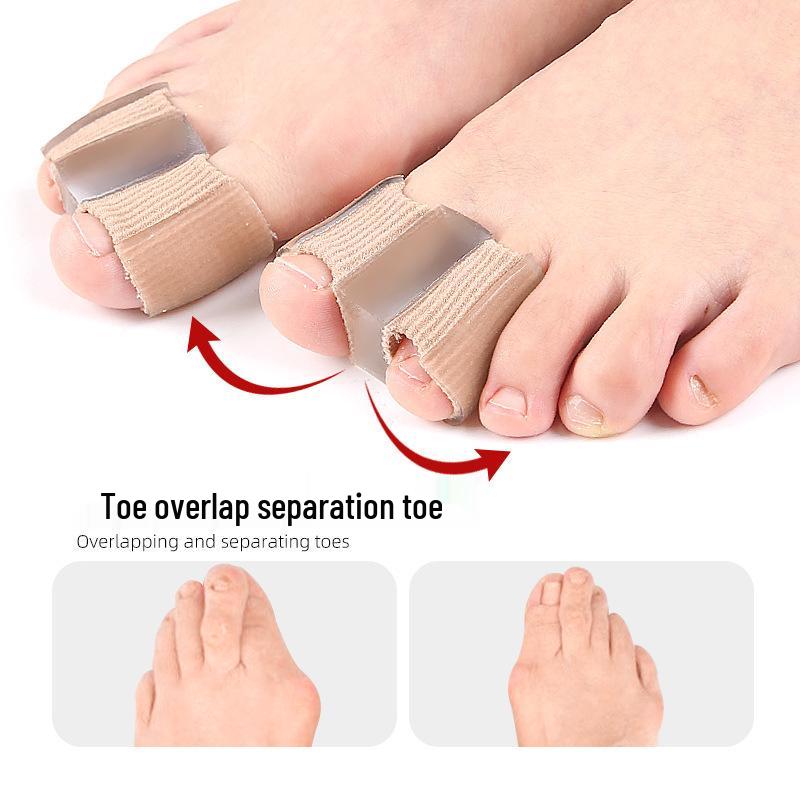 Double-Hole Toe Separator & Bunion Corrector Set | Soft Anti-Abrasion Toe Caps