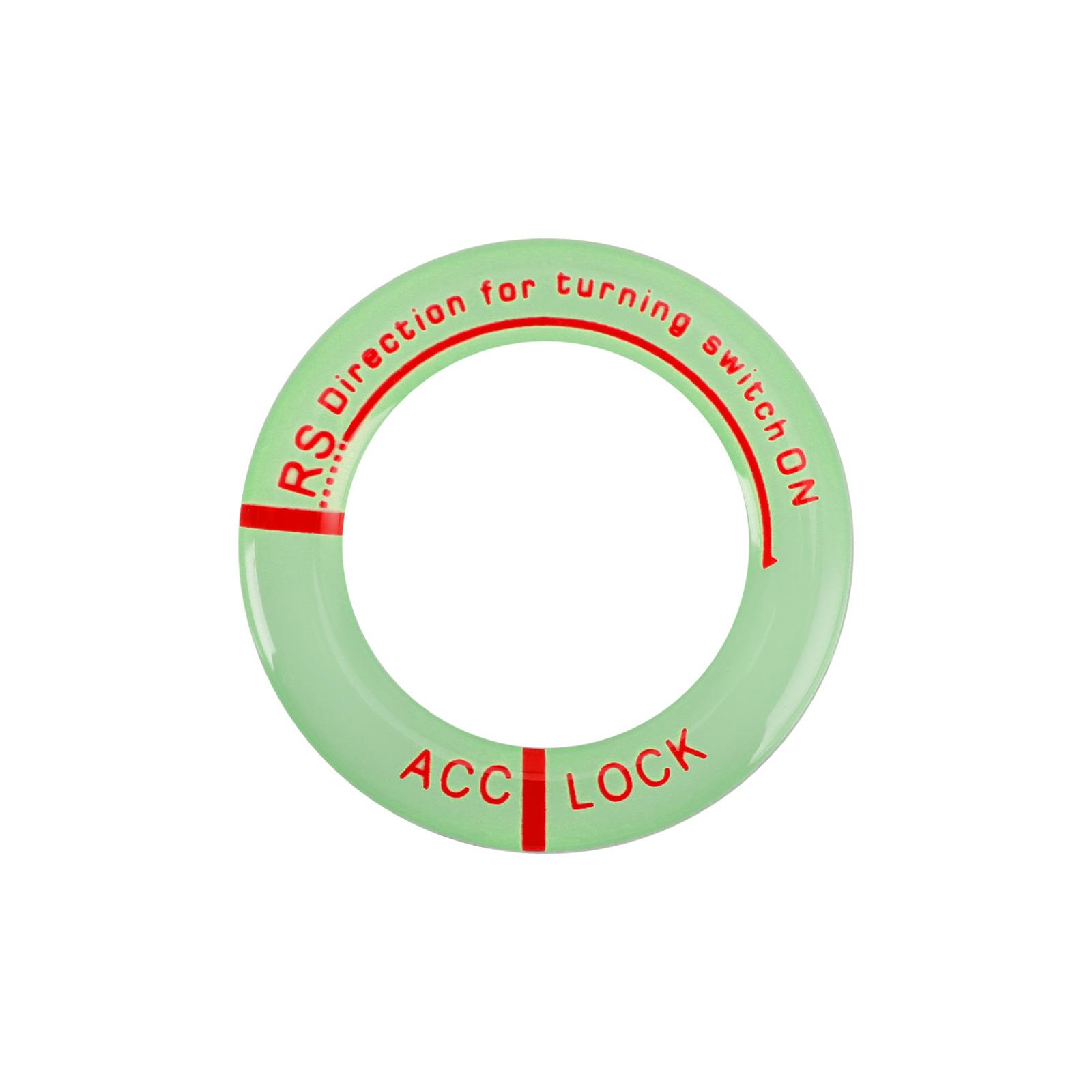 

3D флуоресцентное кольцо для ключей, украшение, наклейка, светящаяся ночью для автомобиля и мотоцикла красный