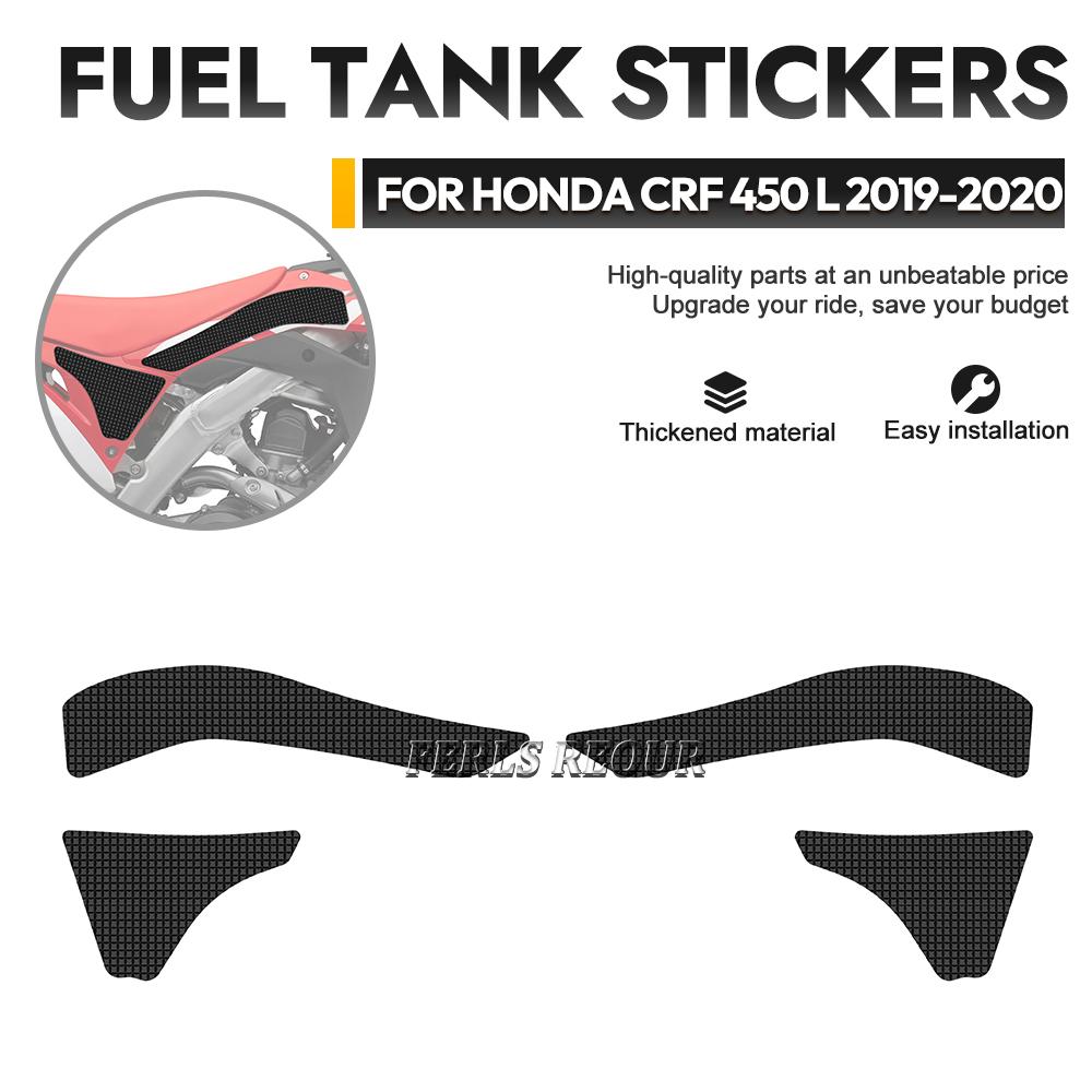 Motorcycle sticker For HONDA CRF 250 R 2018-2020 Gas Tank Pad Sticker Rubber Black Gas Fuel Tank Sticker Anti Scratch