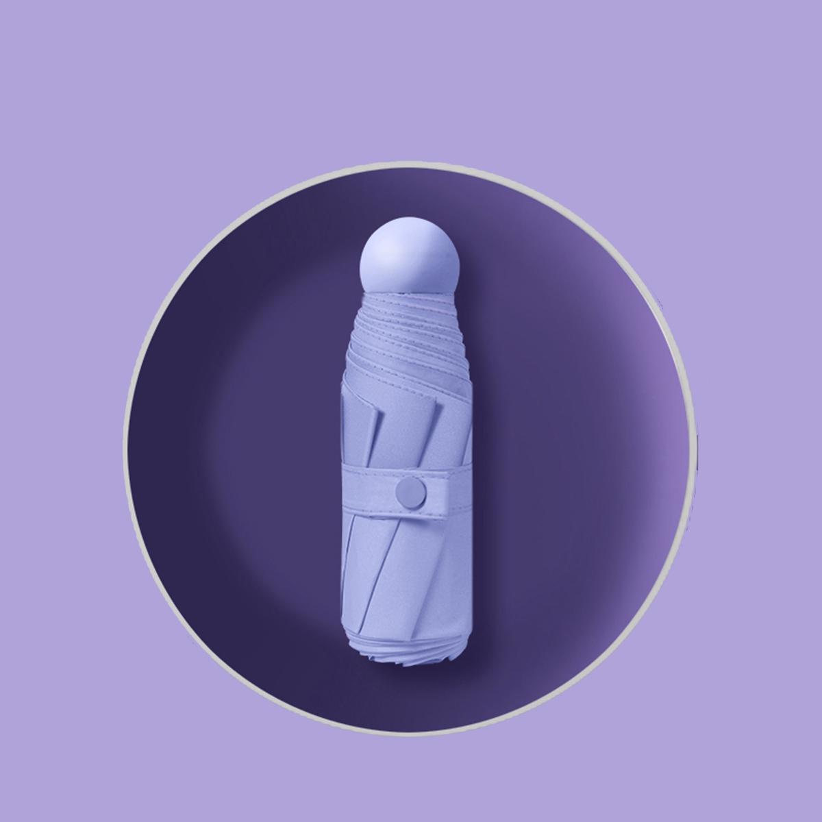 

Мини-зонт Sunshine Umbrella Pocket, маленький и удобный, сложенный на 50%, устойчивый к ультрафиолетовому излучению карманный зонт с черным клеевым козырьком и солнцезащитным экраном