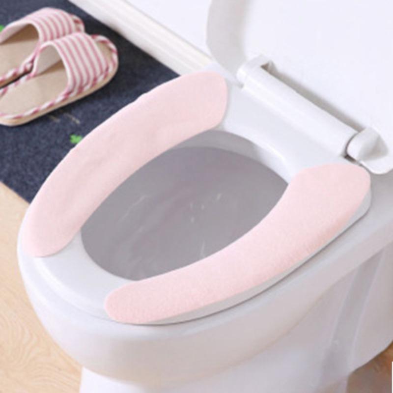 Adesivo Lavabile Universale Adesivo per WC Caldo e Ispessito Elettrostatico Cuscino per Sedile WC e Cuscino per Sedile WC