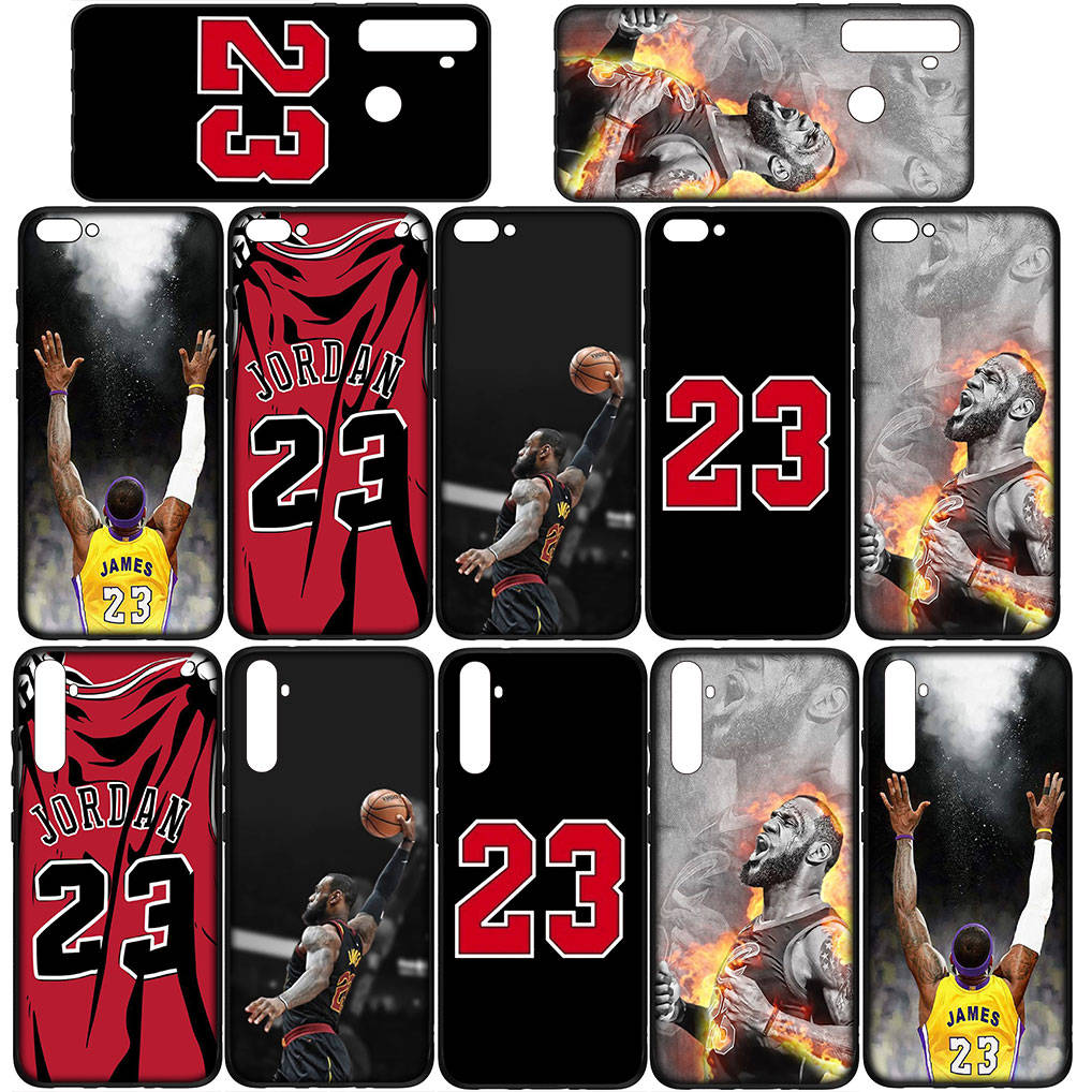 For Samsung Galaxy S24 S23 iPhone 16 15 14 Xiaomi Redmi Note 13 12 11 10 8 Plus 9 Pro Max X XR Phone Case Basketball Star No23 No 23 OPPO Huawei Cover