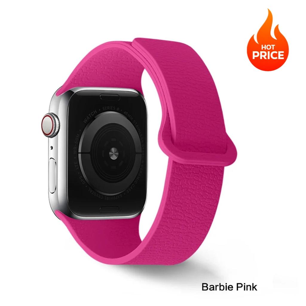 Magnetic Silicone Strap for Apple Watch Band Ultra 3 49mm Series 11 10 42 46mm 9/8/7 45mm 41mm 44 40mm Sport for IWatch 6 5 4SE