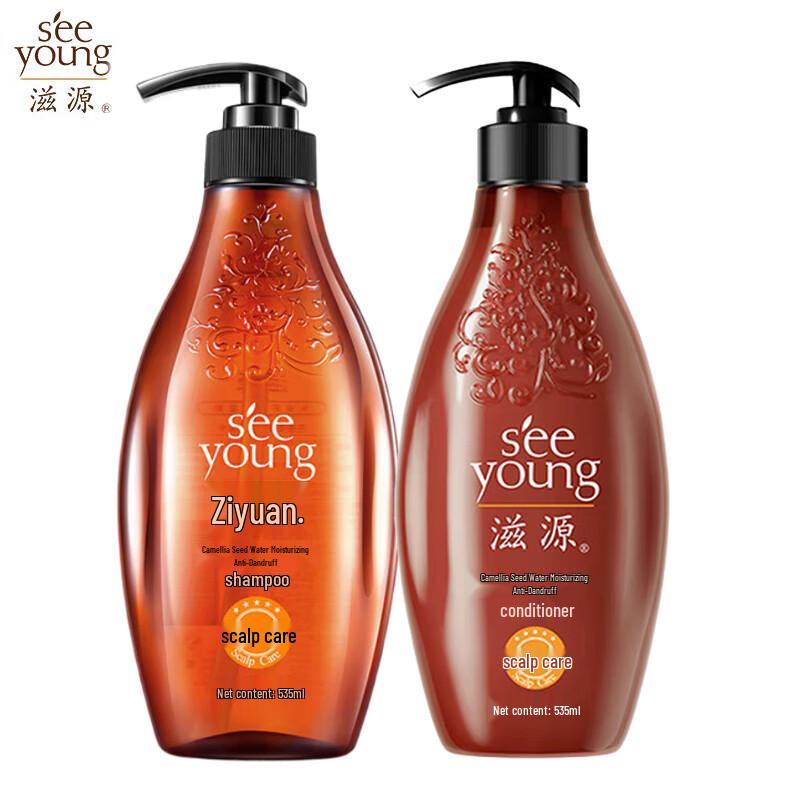 

Набор шампуня и кондиционера Ziyuan с маслом семян камелии против перхоти