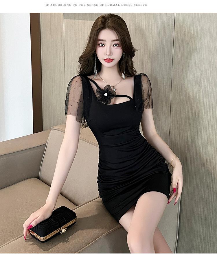 Women s clothing fashionable skirt Night Main Store sexy dress Foot bath foot technician soft overalls S чёрный