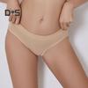 Women Panties Solid Color Elastic Mid Waist Seamless Thin Thread Soft Anti Septic Breathable Intimate Clothes Lady Underwear Briefs