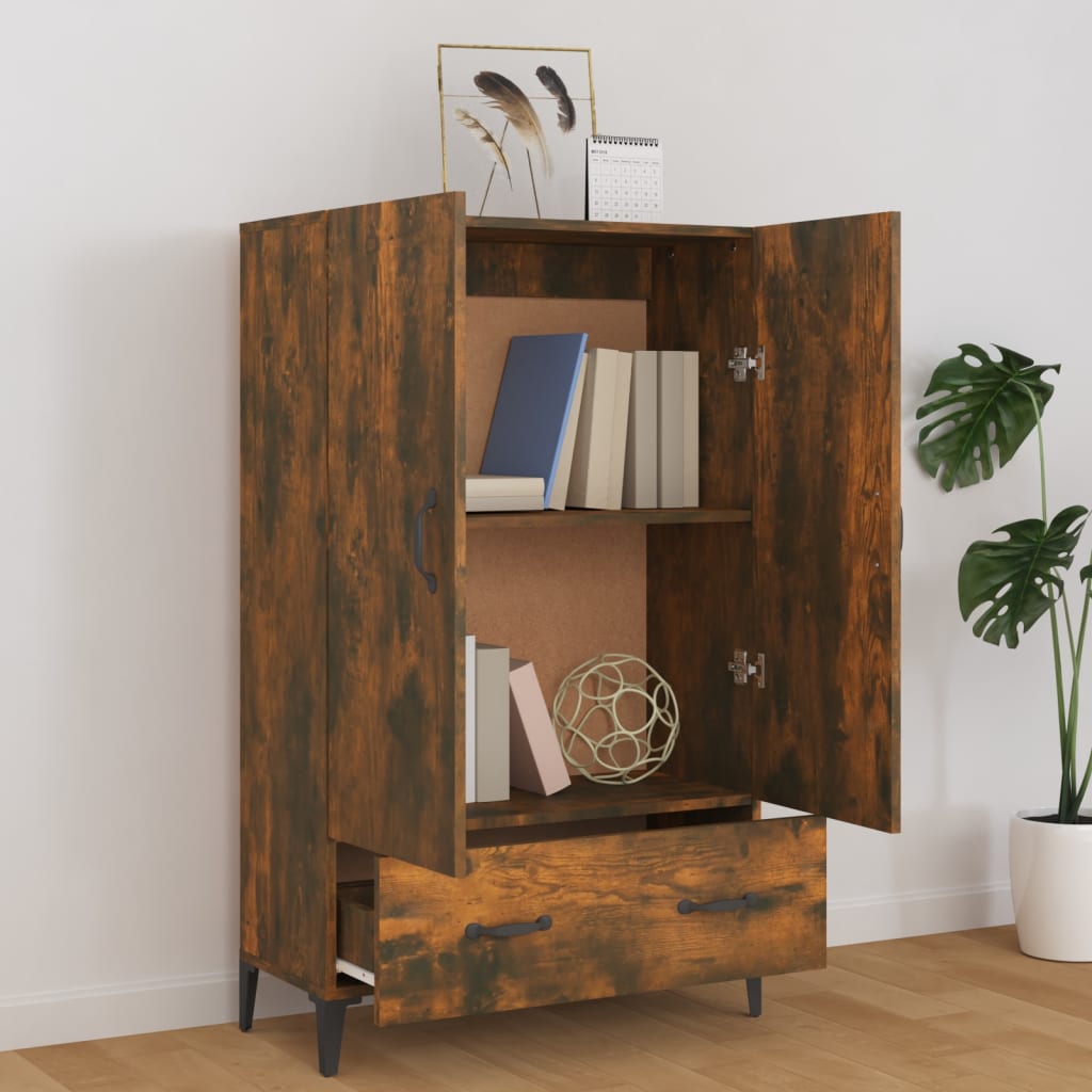 Highboard Smoked Oak 70 x 31 x 115 cm Wood Based Panel