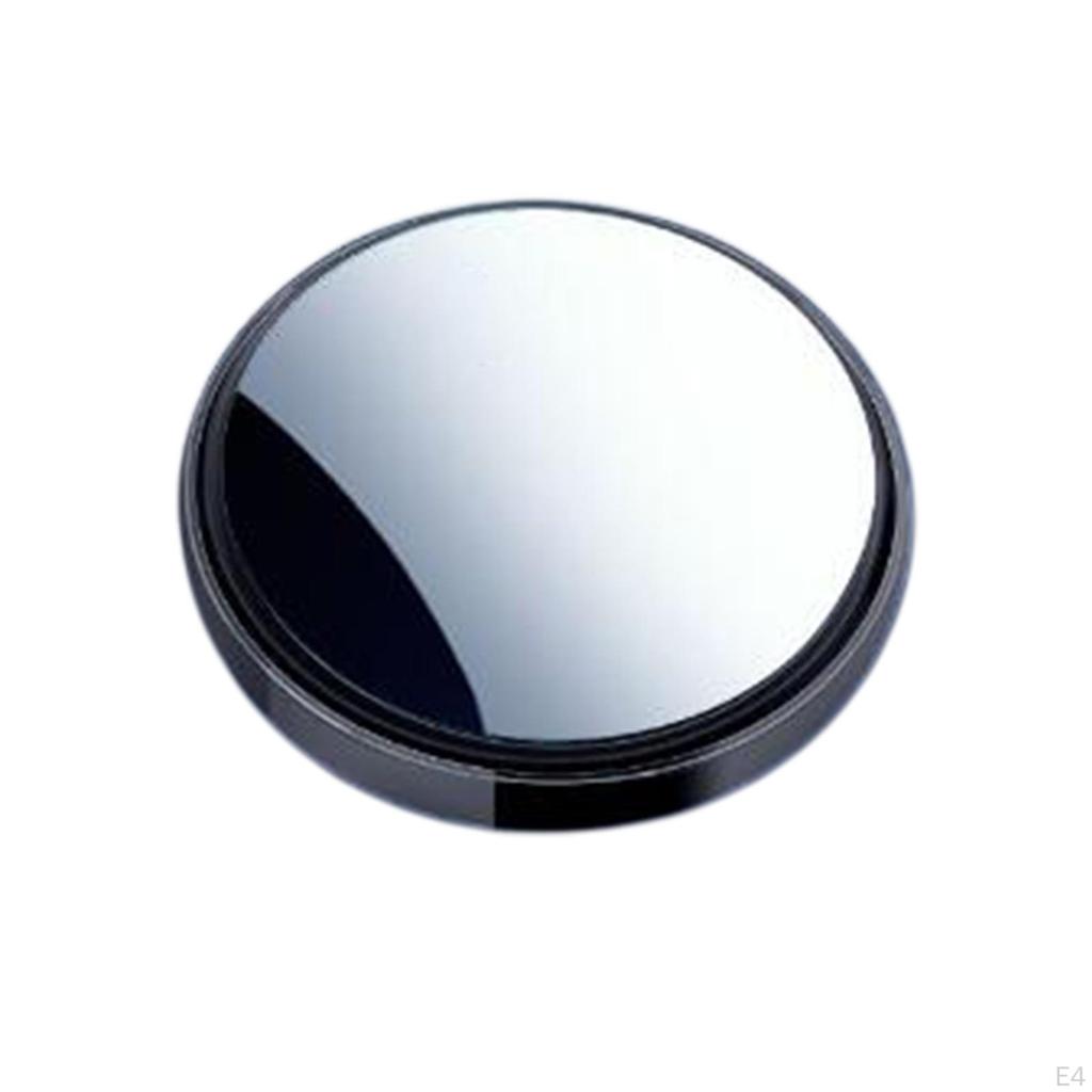 2 Pieces Blind Spot Mirror Round Clear Glass with Housing Protection Rear View Wide Angle for