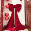 Large Red/Pink Plushie Bows Wedding Decoration Wall Decorating Ormanent For Event Planners Anniversary Celebration