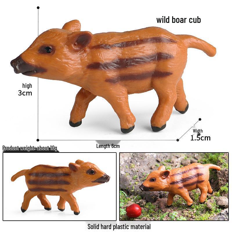 Cross-Border Farm Animal Piglet Model: Children s Cognitive Toy & Garden Decoration