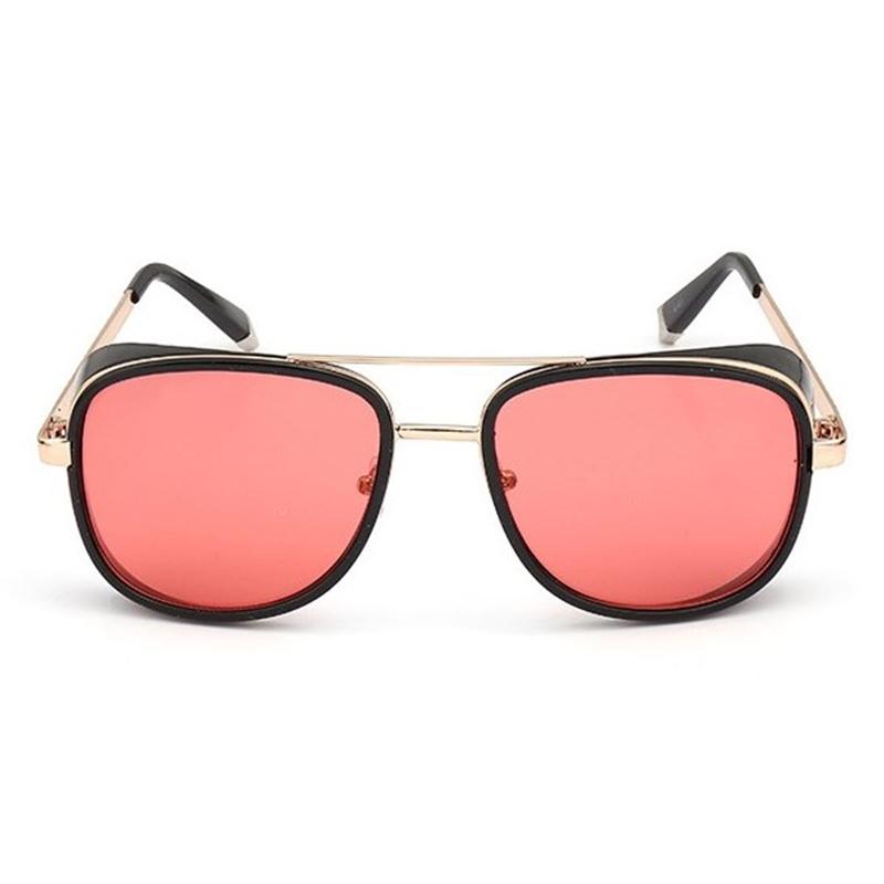 Fashion Steampunk Sunglasses Men Brand Mirror Designer Sun Glasses for Women Punk Vintage Red Sunglasses UV400
