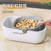 Lazy Melon Seeds Snacks Dried Fruit Fruit Box Double Layer Thickened Living Room Drain Basket Household Fruit Plate Drain Tray