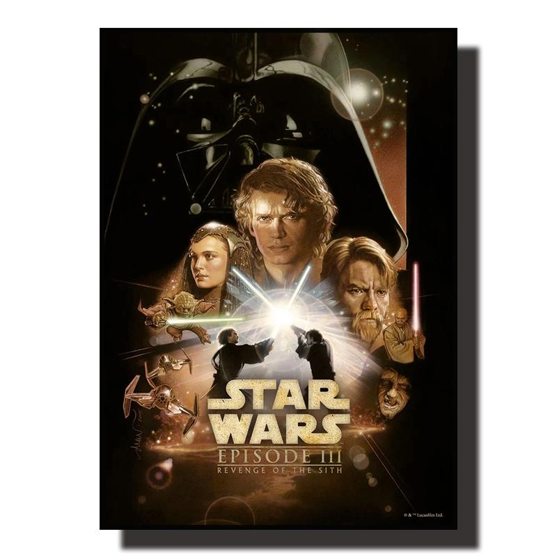 Star Wars Leinwand Dekoratives Gemälde Filmkunst Wandbild Retro Poster Moderne Heimwanddekoration Geschenk und Druck Ästhetik