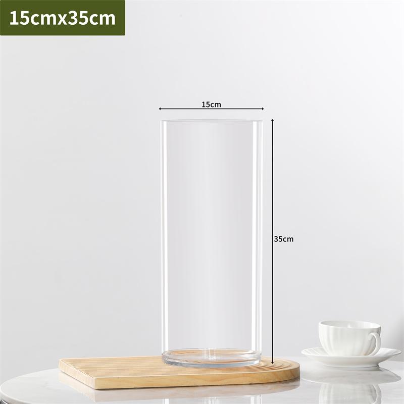 Transparent PET Vase for Water-cultured Flower Arrangements,Living Room Decorations,Hydroponic Containers,Large Flower Bucket