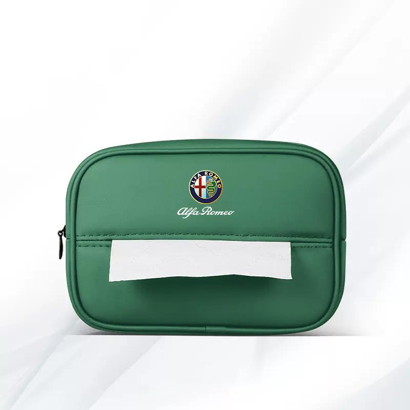 For Alfa Romeo Car Interior Tissue Storage Box Auto Armrests Sunshades Seat Accessories For Alfa Romeo 156 159 147 4C 8C 166 Giu