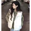 Design Sense Thickened Cotton-padded Vest Jacket Women's Autumn and Winter Lazy Cotton-padded Vest Women's Top
