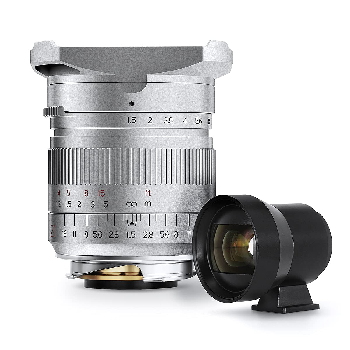 

TTArtisan 21mm ASPH M Mount Leica M Silver Lens Famous Optics 2 Year Warranty f/1.5 срібний