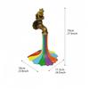 1pc Whimsical Rainbow Faucet Sculpture with Frog - Resin Garden & Yard Art Decor