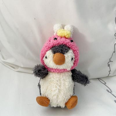 Cute Plush Little Penguin Penguin School Bag Pendant Cute Plush Doll Creative Female Keychain Pendant