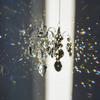 Glass Outdoor Hanging Light Catcher Ornament for Garden Patio Decor