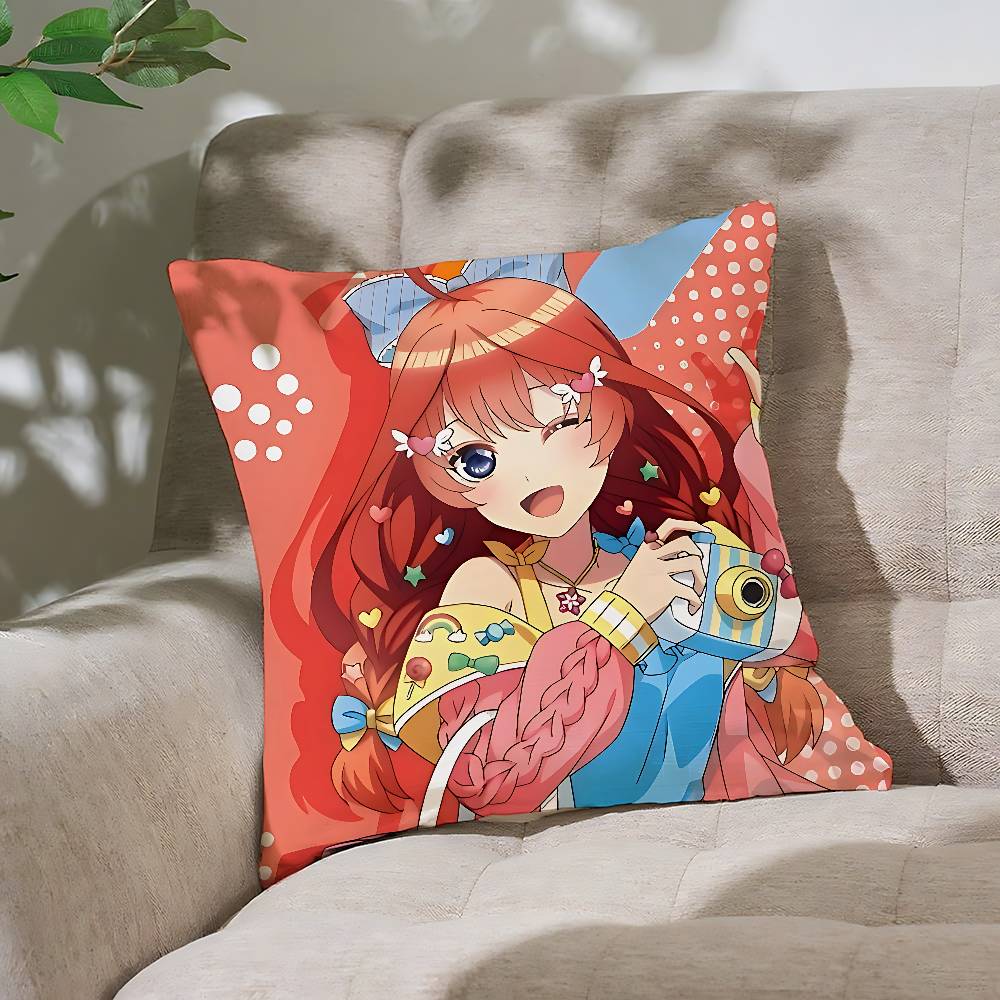 The Quintessential Quintuplets Pillow Case Throw Pillow Cover Nordic Vintage Style Cushion Covers Home Living Sofa Couch Seat