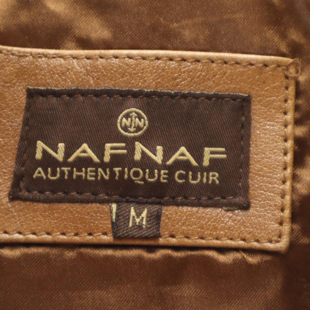 NAF NAF Buffalo leather jacket M Brown Women Used