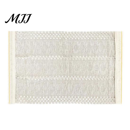 Holiday Table Decorations for Christmas Boho Runner with Tassels, Cotton Linen Rustic Runner, Striped Linens Tassels Farmhouse Home Party Bridal