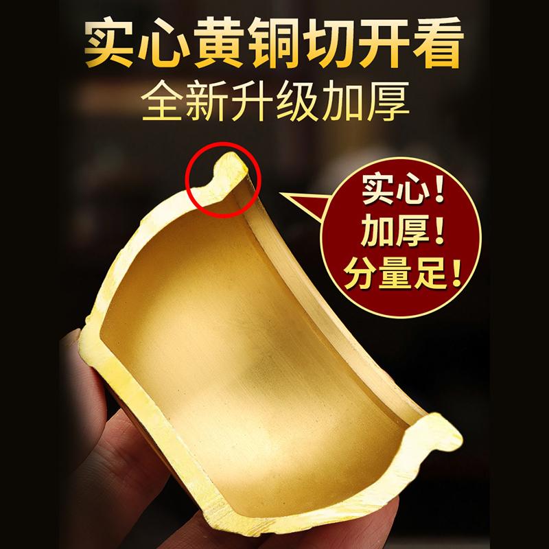 Hundred Blessings Bronze Brass Rice Ornament Home Living Room Decoration Wealth Accumulation Large Money Jar Treasure Bo