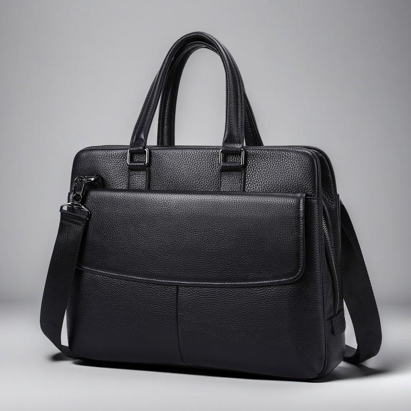 New Top Layer Cowhide Business Handbag Large Capacity Men s Briefcase Soft Shoulder Bag Crossbody Computer