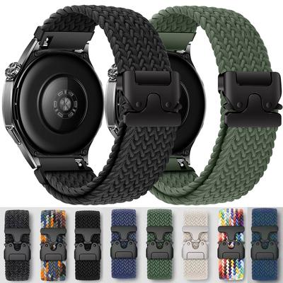 Braided Loop Strap For Huawei Watch GT6 GT5 GT4 GT3 Pro 46mm Parachute Buckle Nylon Watchband For Samsung Watch 7 6 5 4 Bracelet