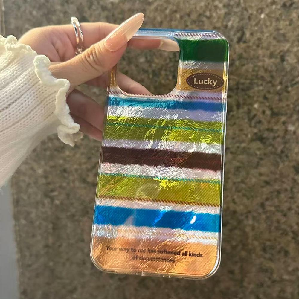 Glänzende Streifen Wellenkanten Damen Handyhülle für Xiaomi 13T 14T 11 Lite NE Poco X5 M6 Pro X6 X7 X3 Pro NFC C65 C61 M5S TPU Hülle