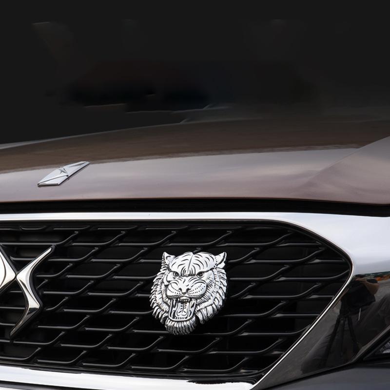 Chery Tiggo 7 pro 8 Pro Grill Vysoce kvalitní kovová dekorace na hlavu tygra Znak do auta Odznaky Obtisky Závodní kovové samolepky