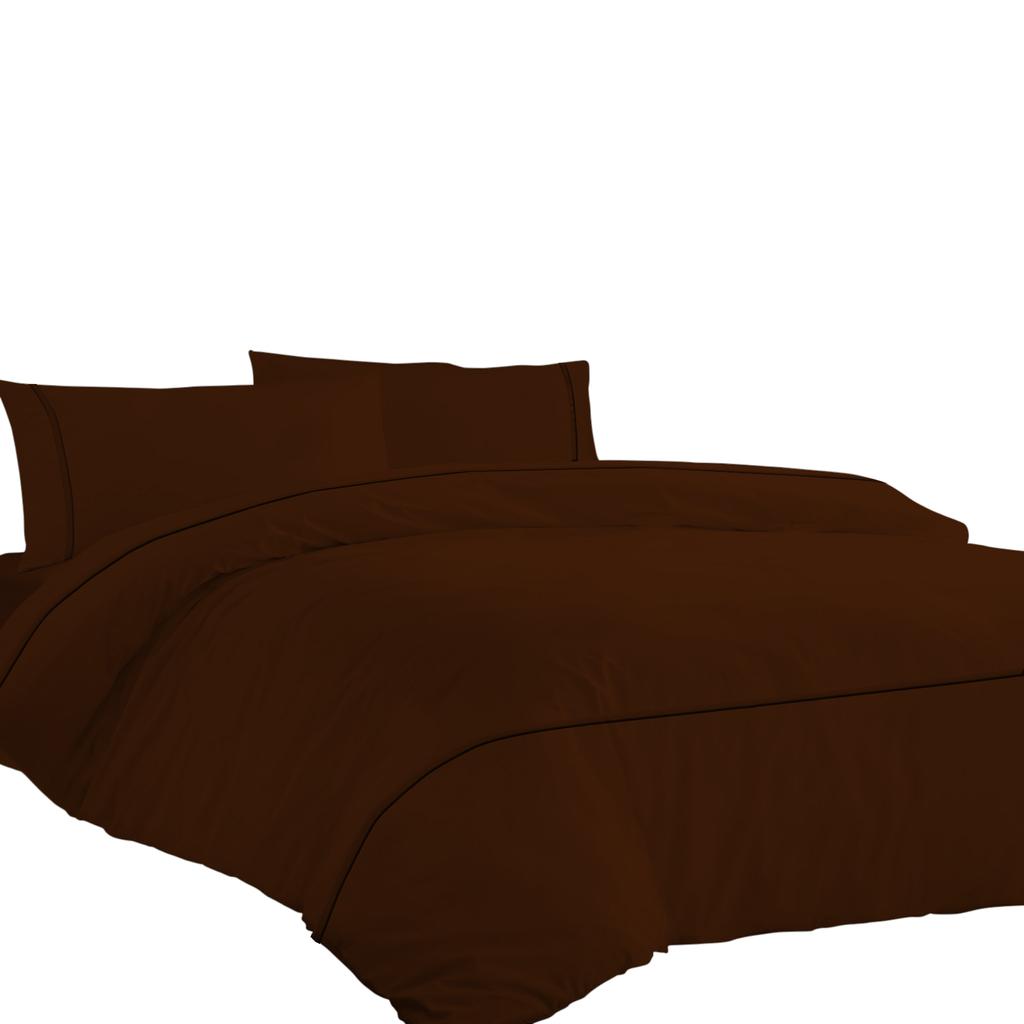 Aukščiausios kokybės 600TC egiptietiško medvilnės antklodės užvalkalų komplektas su stilingais horizontaliais kantais (3 vnt. rinkinys: 1 antklodės užvalkalas ir 2 pagalvių užvalkalai) - Kelių dydžių ir spalvų