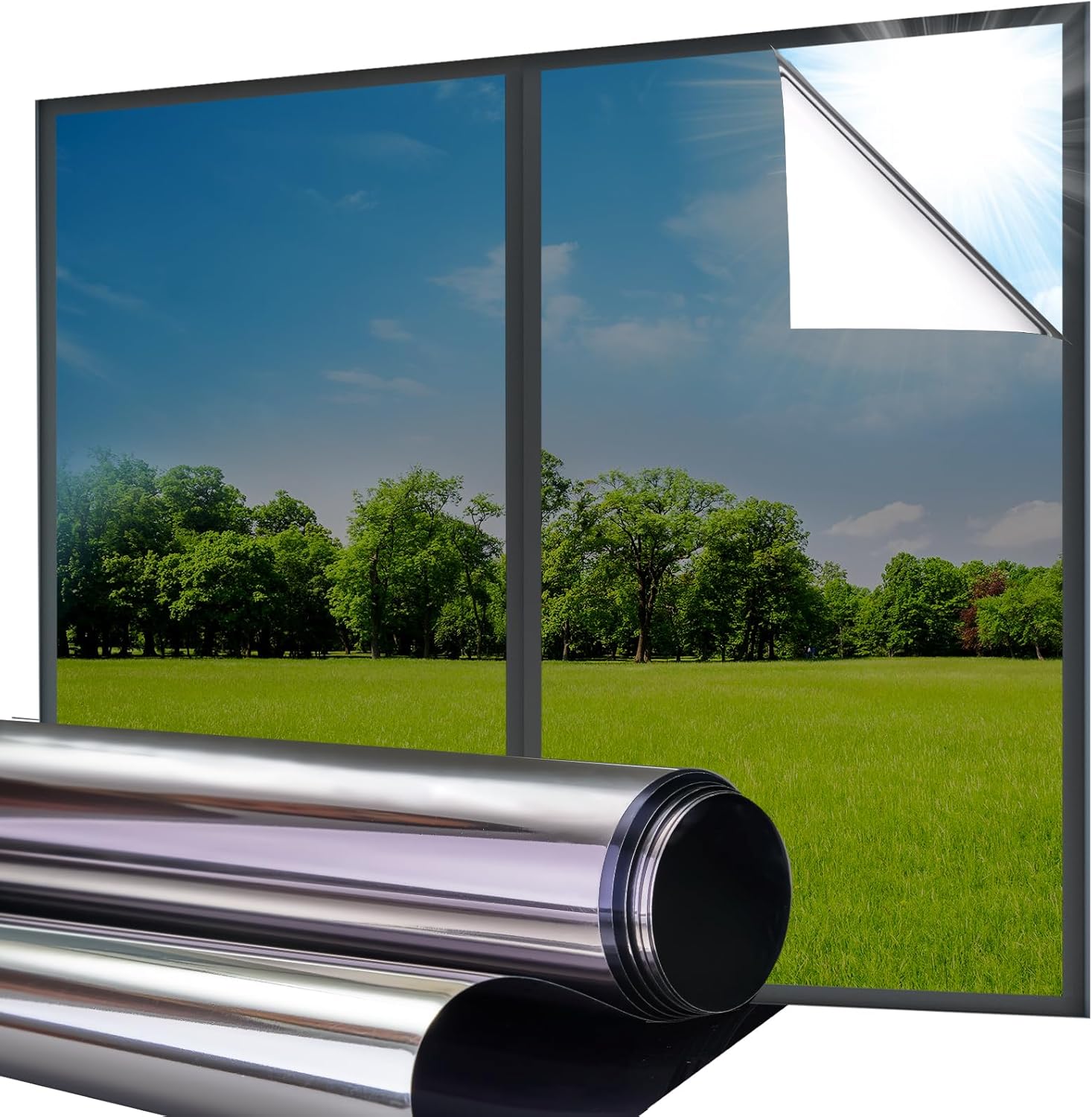 

Lifetree Frosted Window Film Privacy Opaque Glass Film Non Adhesive Static Cling for Home Office 44 5x200 cm 60*2cm
