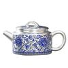 One Pot And Two Cups Of Entangled Lotus, Ceramic Silver Tea Set, Gift Portable Kung Fu Tea Set, Gift Box, Souvenir