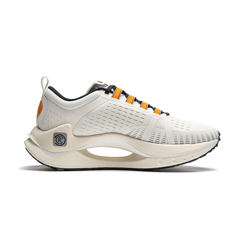 New LiNing Jueying CRC Cushioned Slip-Resistant Low-Top Casual Shoes Men's Ivory AZGU053-3