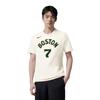 New Nike Boston Celtics 2023 24 City Edition Jaylen Brown #7 T Shirt Men's White FN1202-138