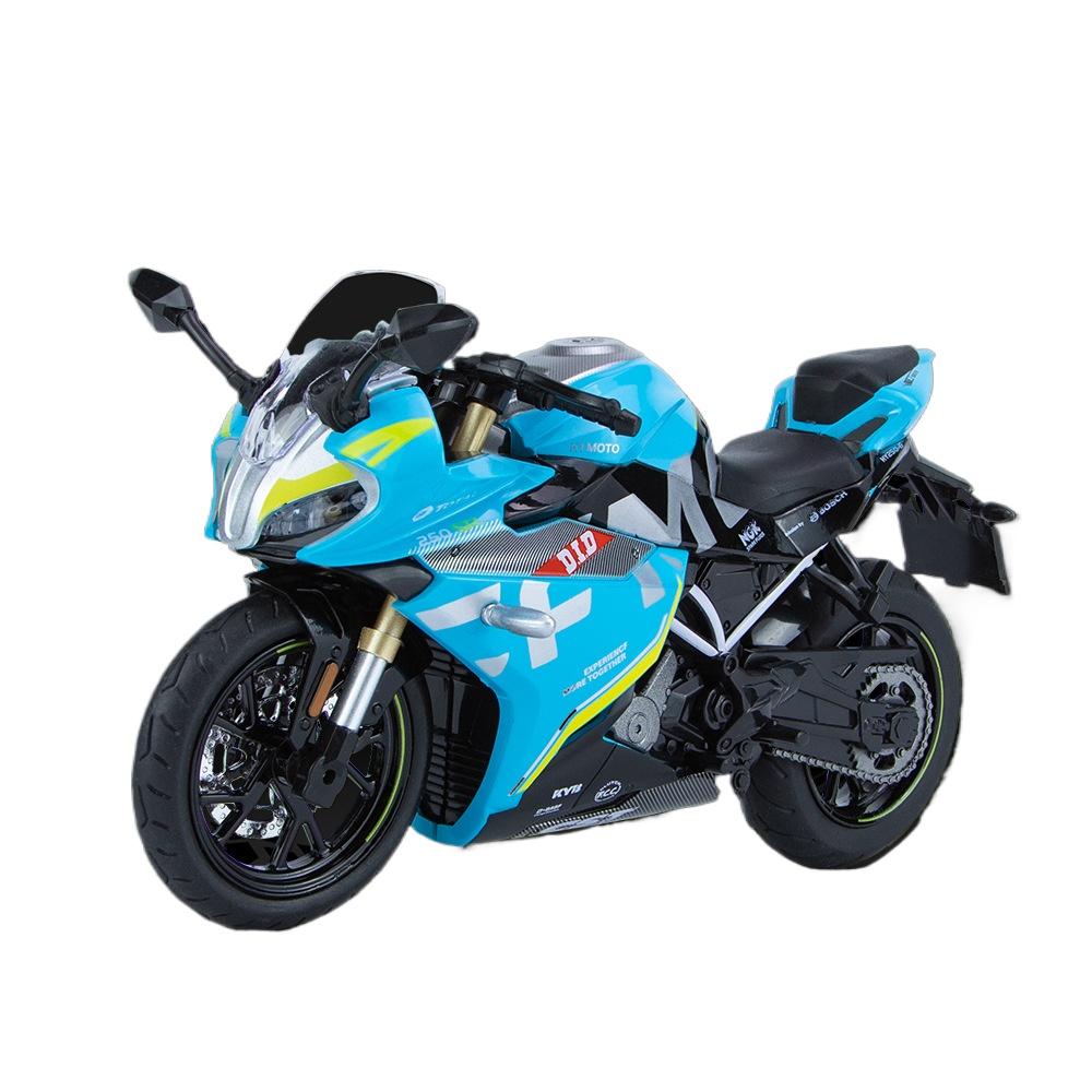1/12 CFMOTO 250SR Motorradmodell, Simulierte Legierung Druckguss Kinderspielzeug, Motorradgeschenke für Jungen, Auto-Dekoration