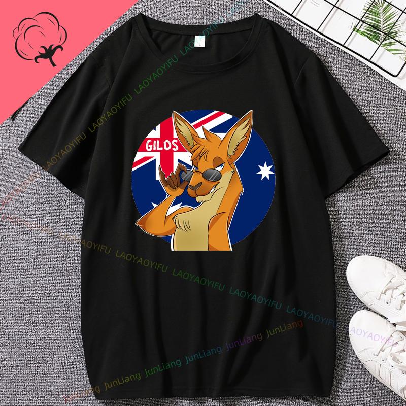 Australia Day TShirt Funny Kangaroos In Austria Unisex 100 Cotton Y2k Clothes Unisexs Clothing Original Unisexs