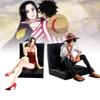 Durable Plastic One Piece Luffy Sofa Figure And Boa Hancock Collectible Model Display